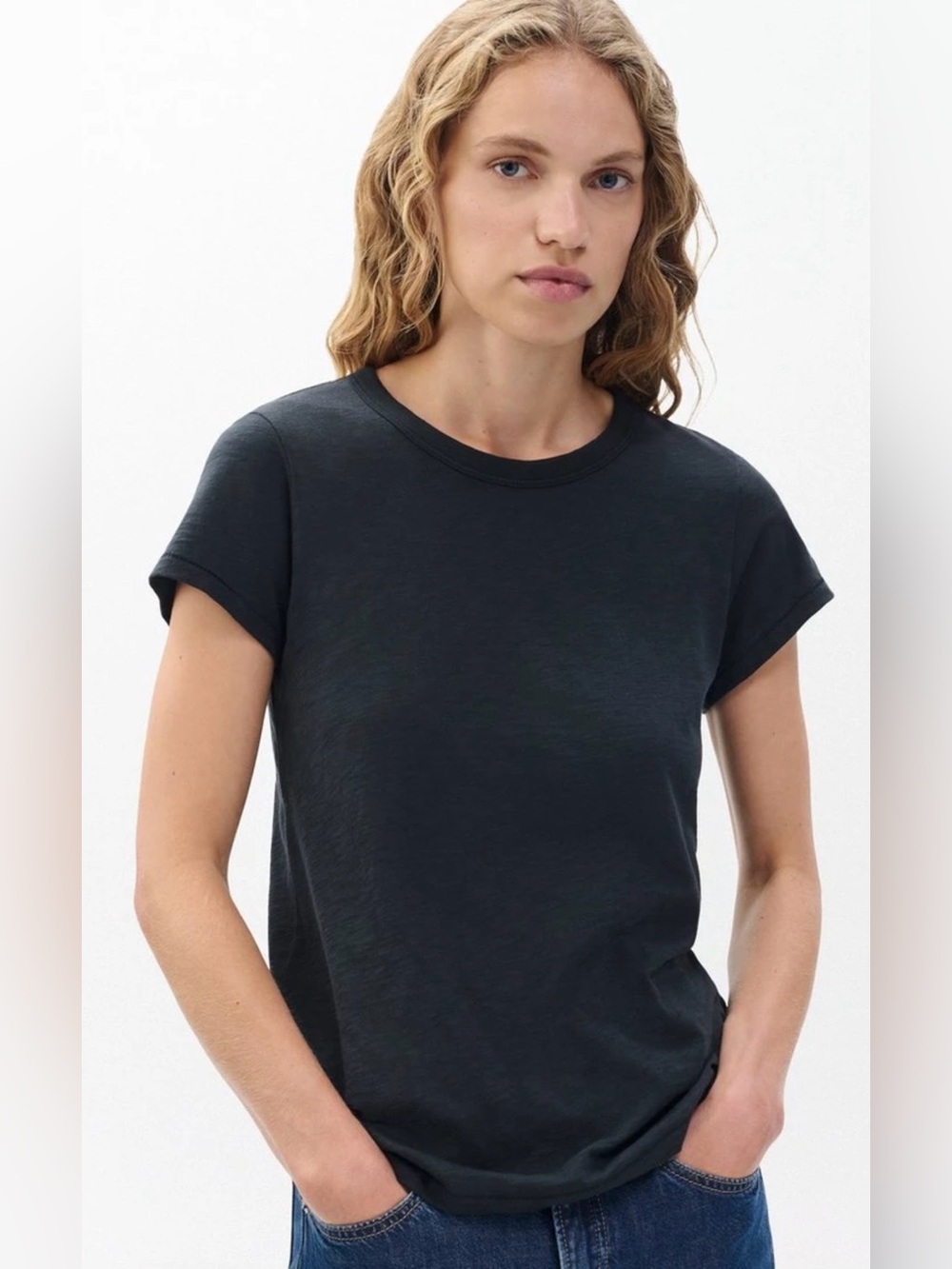 The Slub Tee-Blue